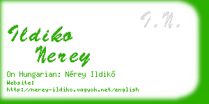 ildiko nerey business card
